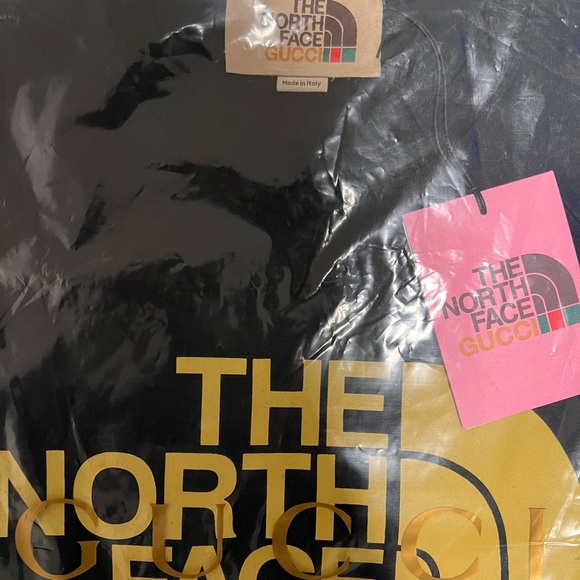 GUCCI X NORTH FACE BLACK TSHIRT SIZE XS - Picture 7 of 8